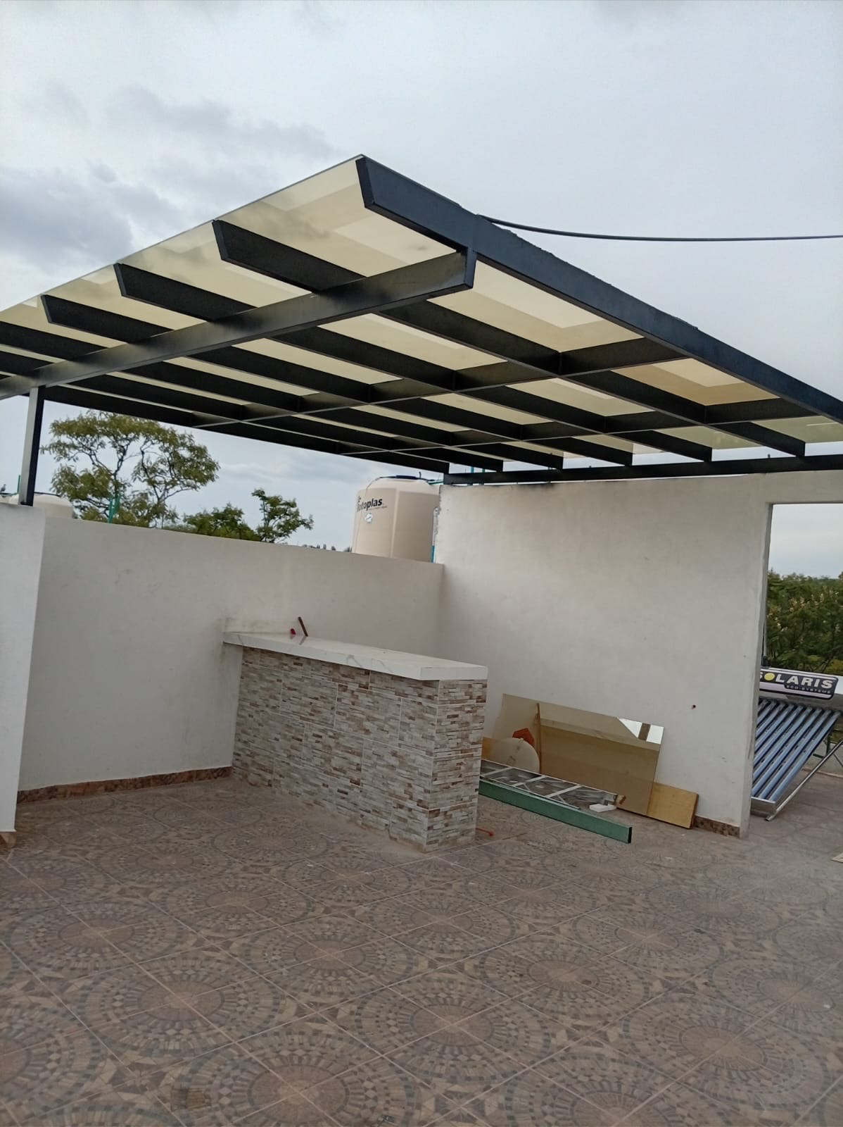 Pérgola terminada